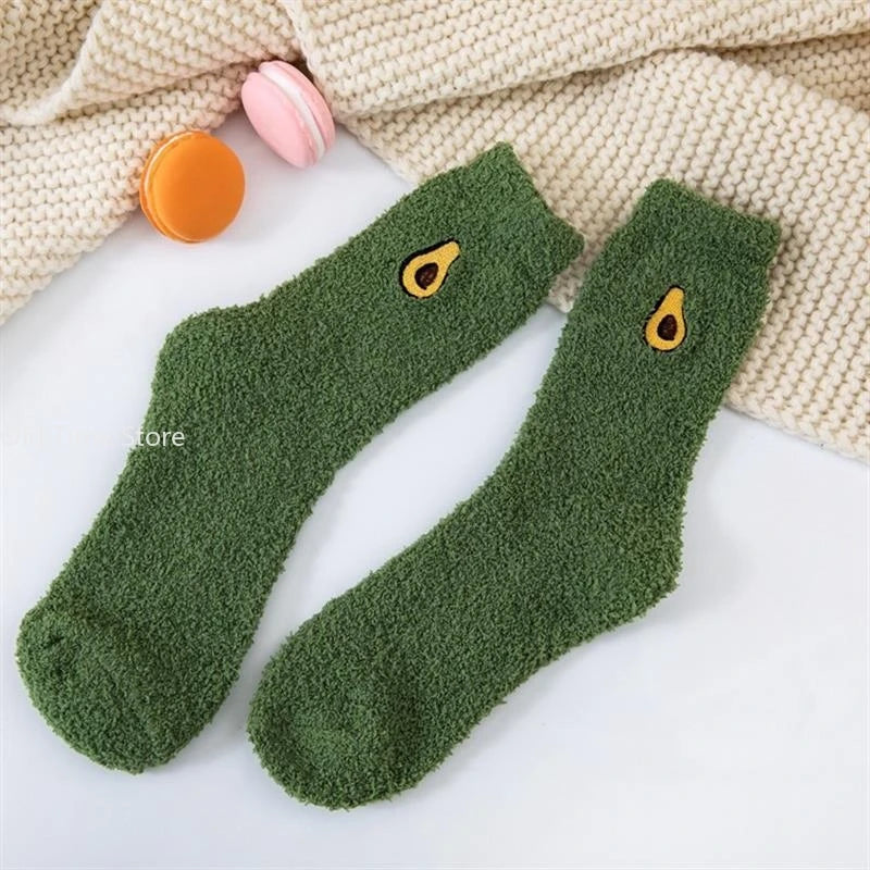 Fruit Socks Fluffy Warm