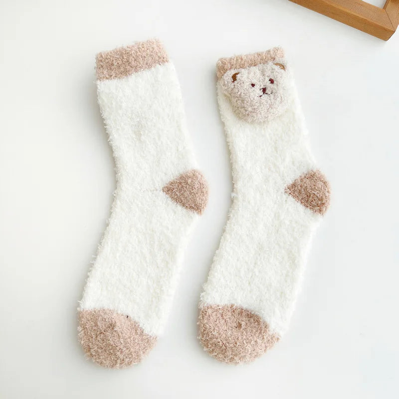 Bear Velvet Socks