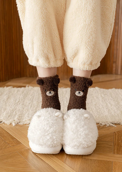 Bear Velvet Socks