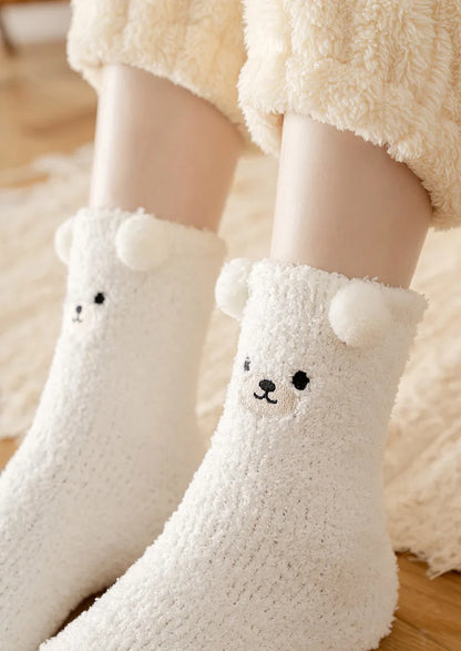 Bear Velvet Socks